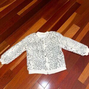 The Children's Place Snow Leopard Bomber Jacket 4T